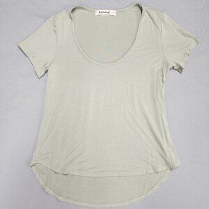 Three Bird Nest Light Sage Scoop Neck Short Sleeve Tee